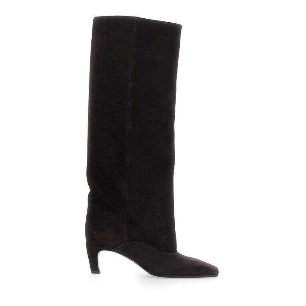 Strategia Women 'Amber' Brown Knee-High Boots In Suede For Women